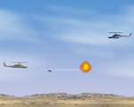 Helicopter Battle game screenshot